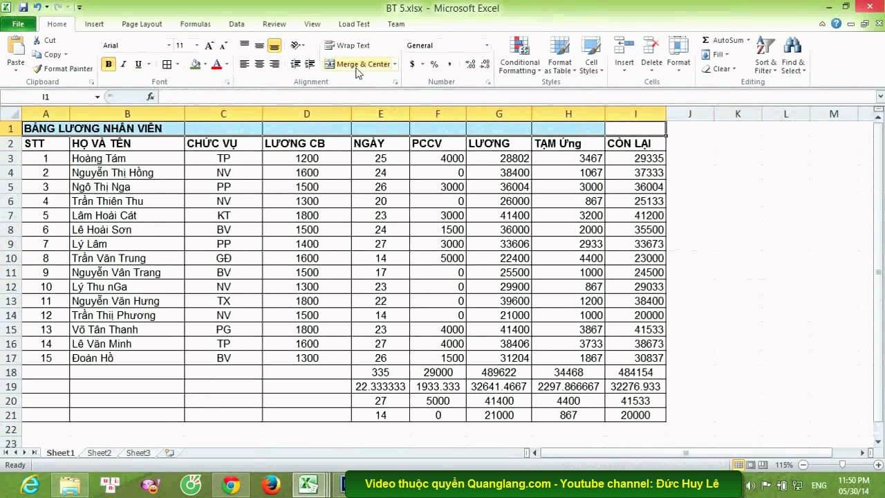 TOP 3 cách tạo bảng trong Excel đơn giản và phổ biến nhất