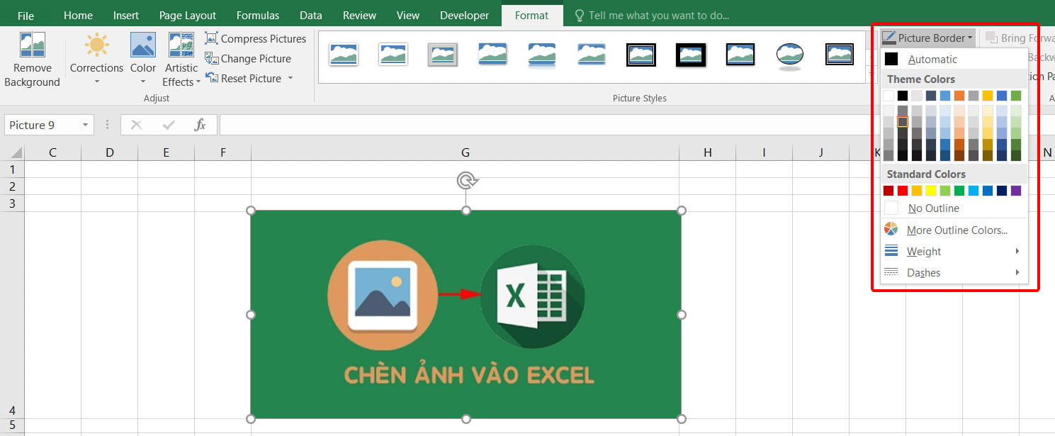 Hướng dẫn các cách chèn ảnh vào Excel phổ biến nhất