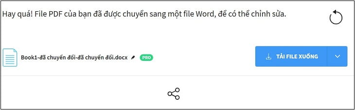 Đợi web chuyển đổi và nhấn vào Tải file xuống