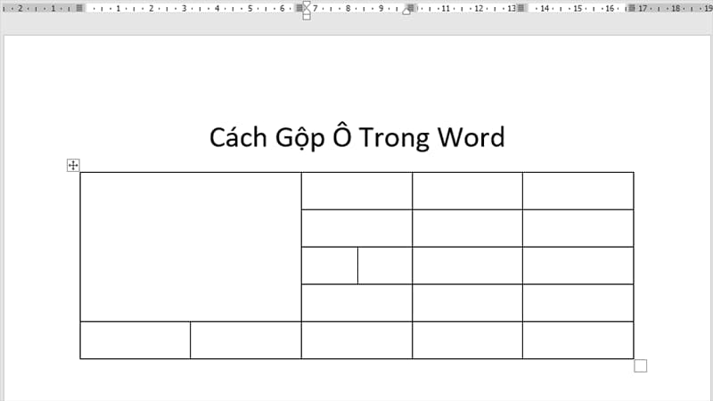 Chọn Merge Cells