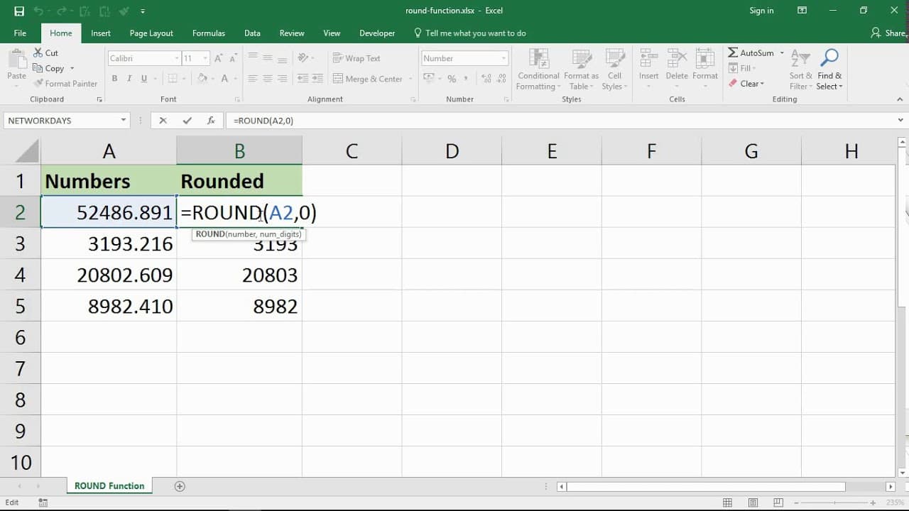 Hàm ROUND trong Excel là gì?