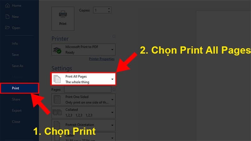 Cách in 2 mặt trong Word 2010, 2013, 2016, 2019 tự động 