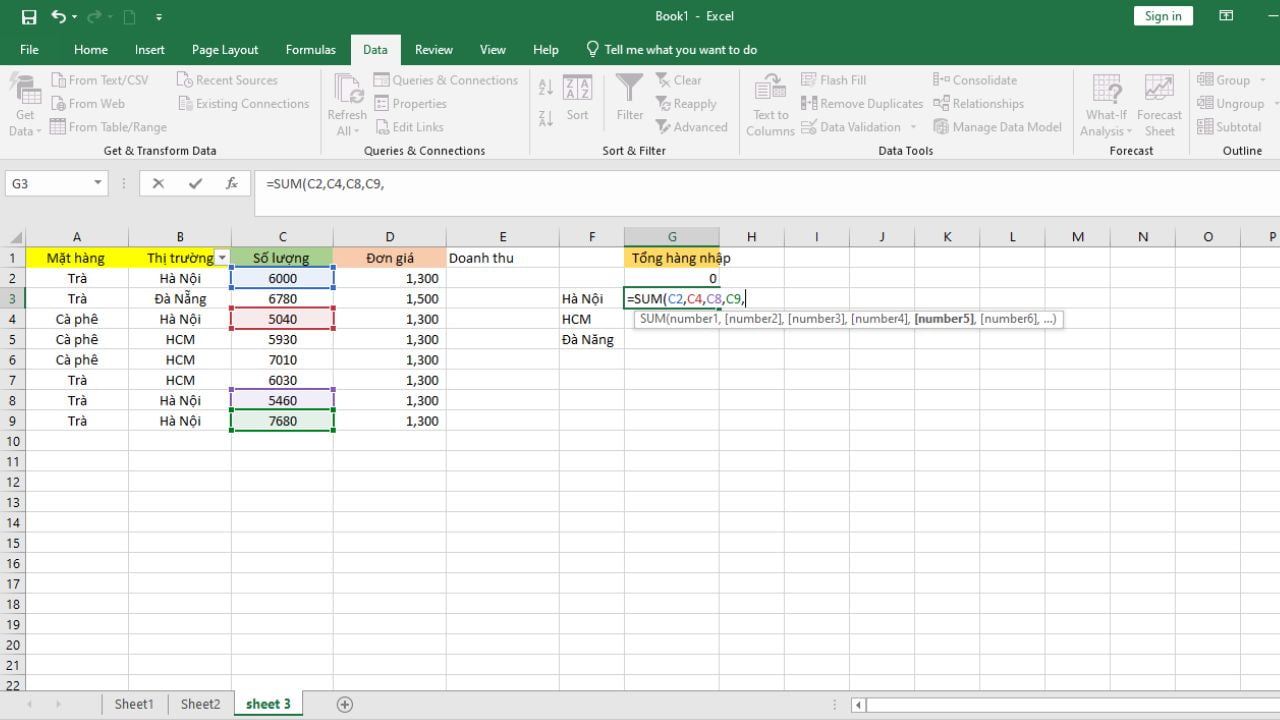 Lợi ích khi sử dụng cách tính tổng trong Excel 