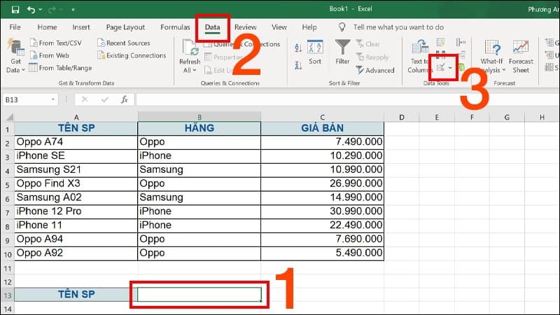 Cách tạo Drop List trong Excel bằng cách tự nhập dữ liệu