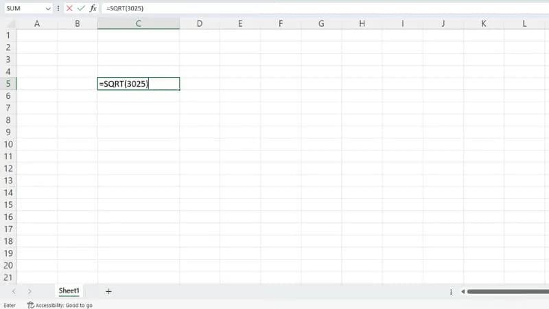 Cách sử dụng hàm căn bậc 2 trong Excel 