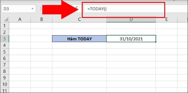 Định dạng ngày tháng trong Excel bằng hàm