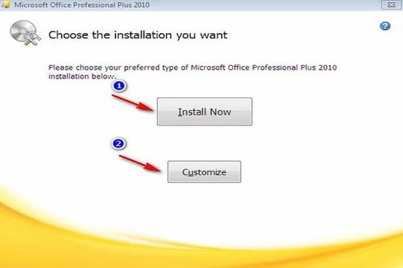 Chọn Install Now để cài đặt ngay lập tức và chọn Customize để tiếp tục tùy chỉnh phiên bản Excel