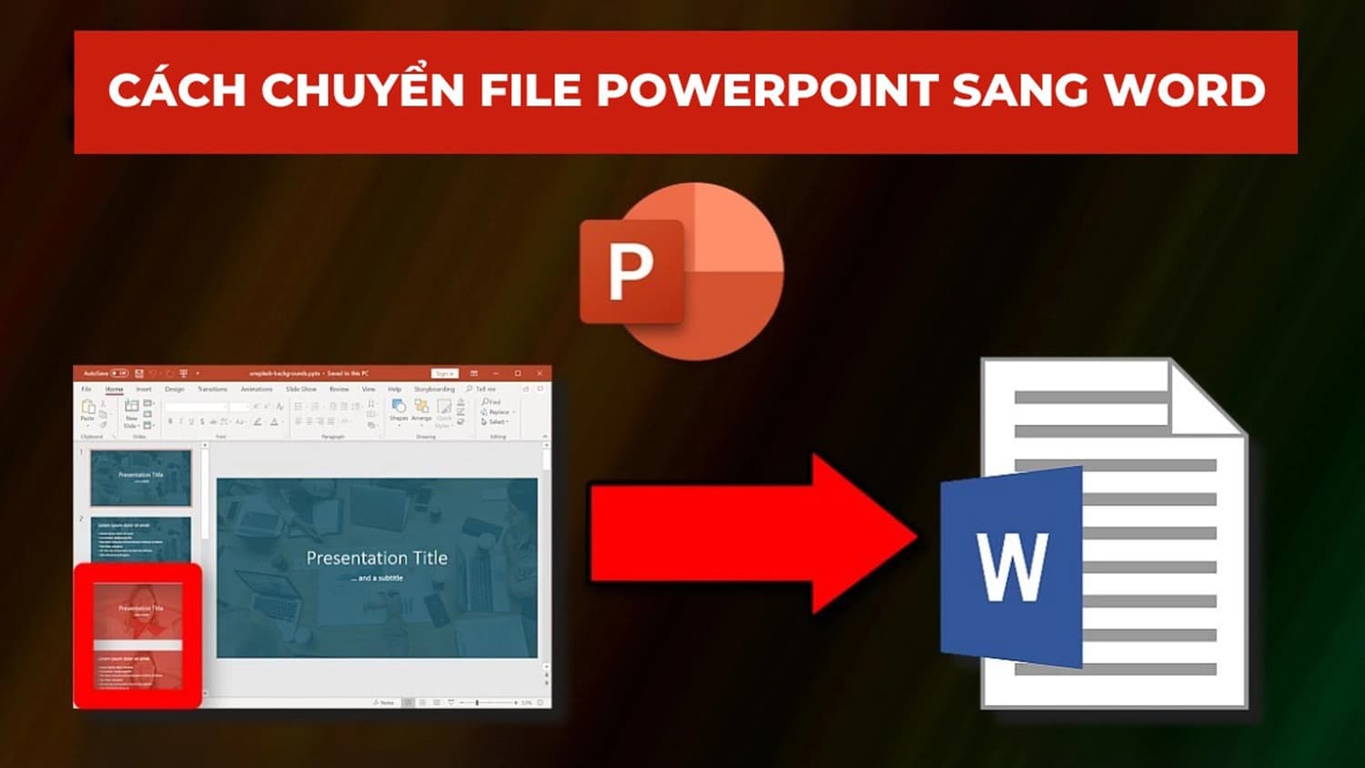 Chi tiết các cách chuyển powerpoint sang Word siêu nhanh