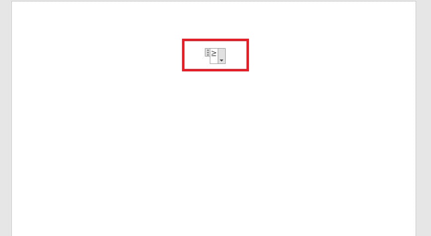 Ý nghĩa dấu lớn hơn hoặc bằng trong Word