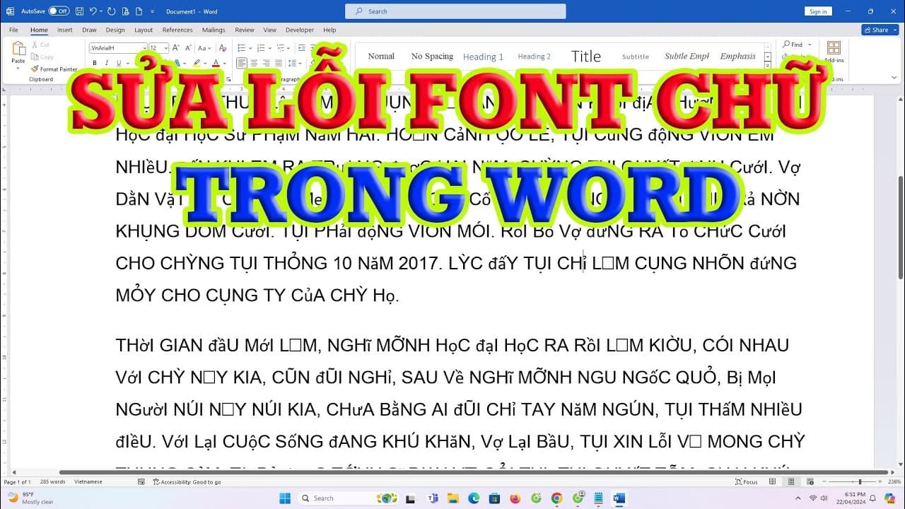 Lỗi Phông Chữ Trong Word: Nguyên Nhân, Cách Khắc Phục và Mẹo Sử Dụng