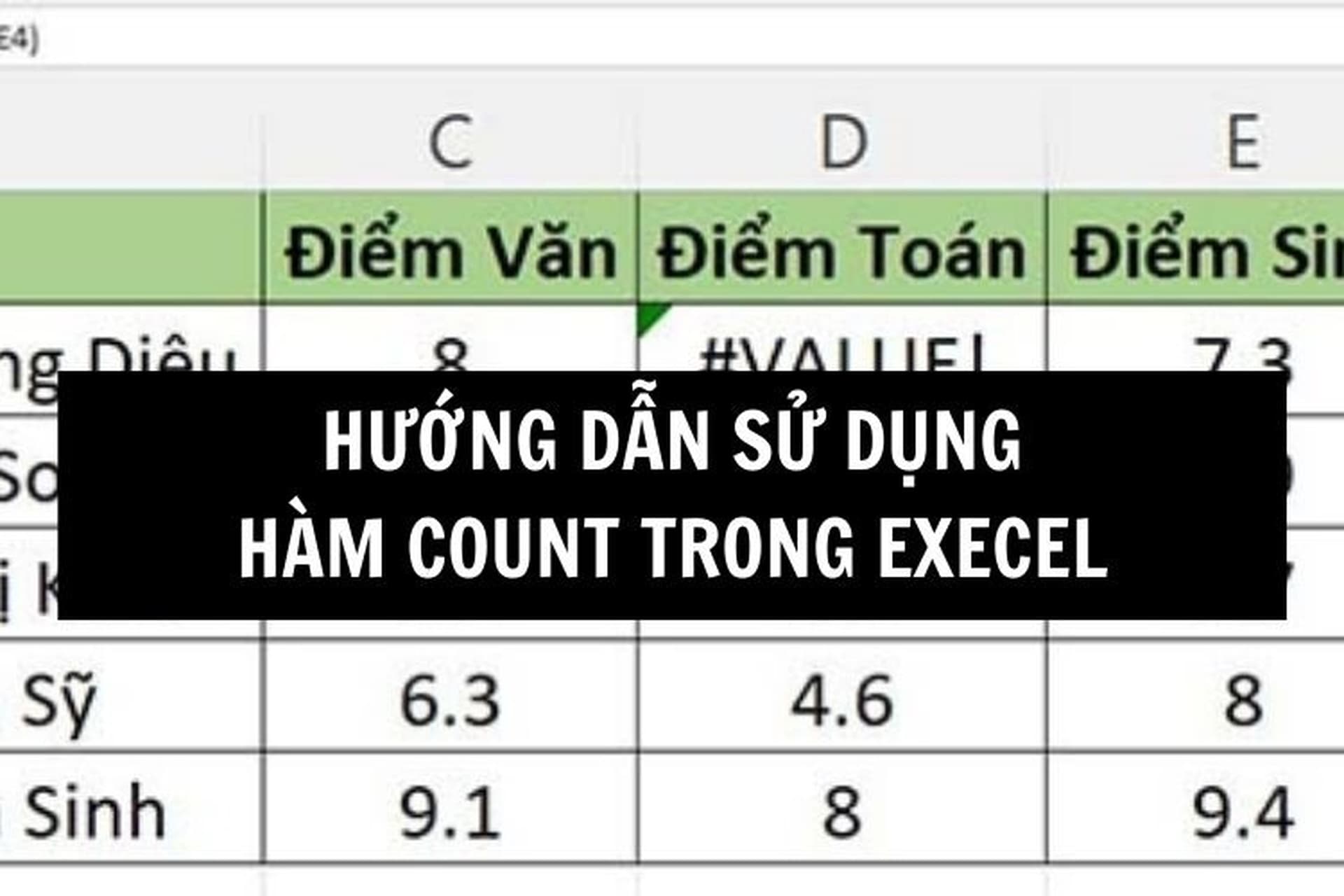 Khám phá công dụng và cách sử dụng hàm COUNT trong Excel