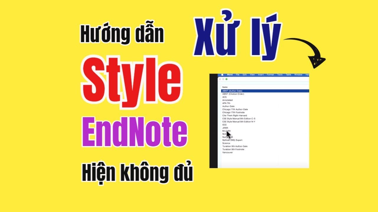 Biểu hiện của lỗi mất EndNote trong Word