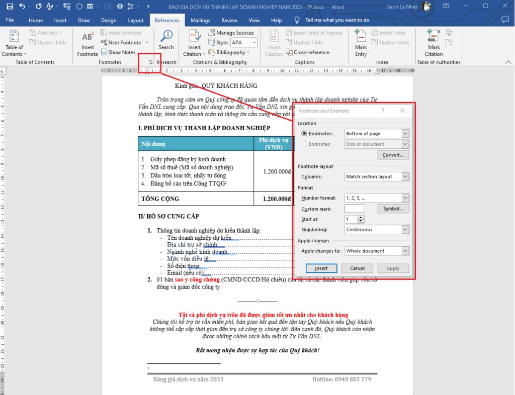 Cách khắc phục lỗi mất EndNote trong Word