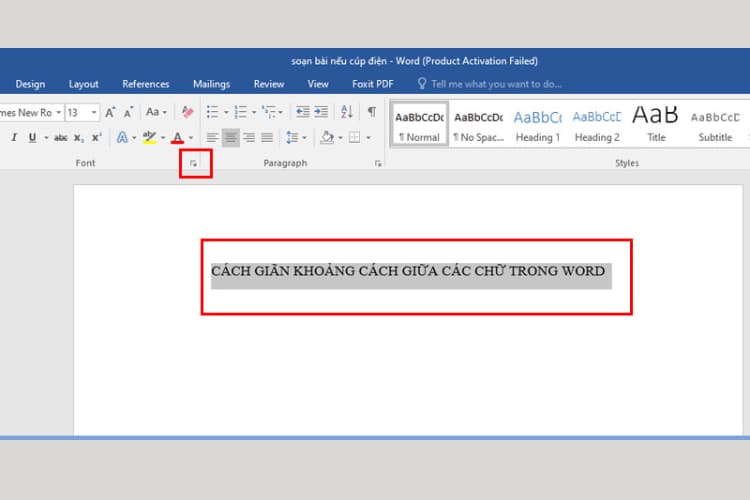 Cách chỉnh khoảng cách chữ trong Word - Các bước cơ bản
